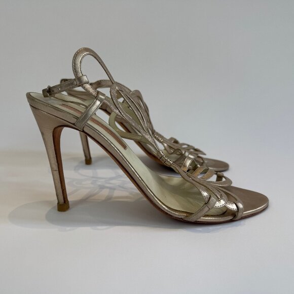 Rupert Sanderson Bronzey-Gold 'Figaro' Sandals, EU 39.5 - Picture 4 of 16